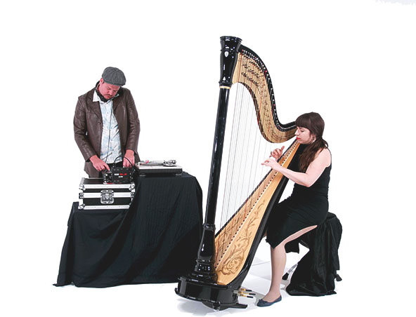 Harp and DJ Duo